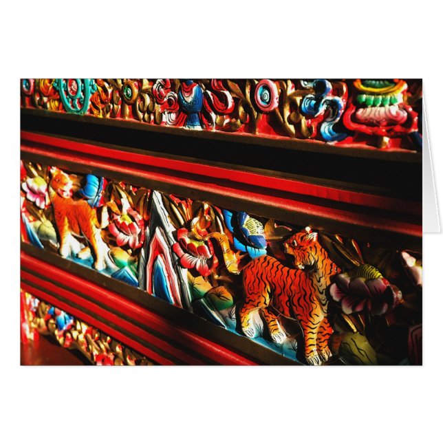 Tibetan Tiger Box Meditation Card (Voorkant Horizontaal)
