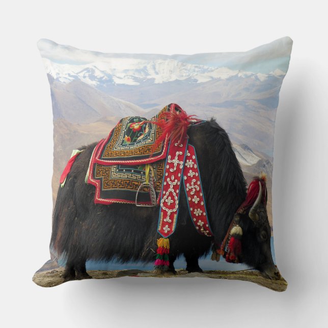 Tibetan Yak Kussen (Voorkant)