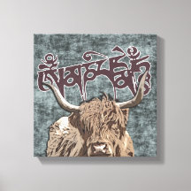 Tibetan Yak met Mani Mantra ( OM MANI PADME HUM )