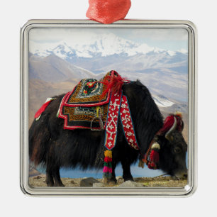 Tibetan Yak Metalen Ornament