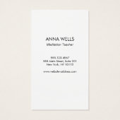 Tibetian Singing Bowl Spirituele Healer Visitekaartje (Achterkant)