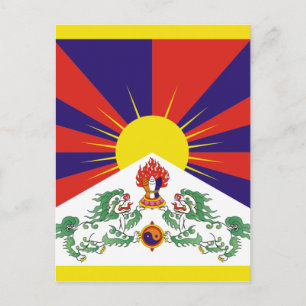 tibetvlag briefkaart