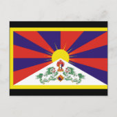 tibetvlag briefkaart (Voorkant)
