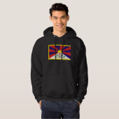 tibetvlag hoodie (Voorkant volledig)
