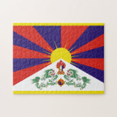 tibetvlag legpuzzel (Horizontaal)