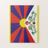 tibetvlag legpuzzel (Verticaal)