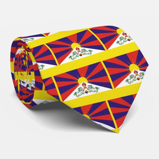 tibetvlag stropdas (Opgerold)