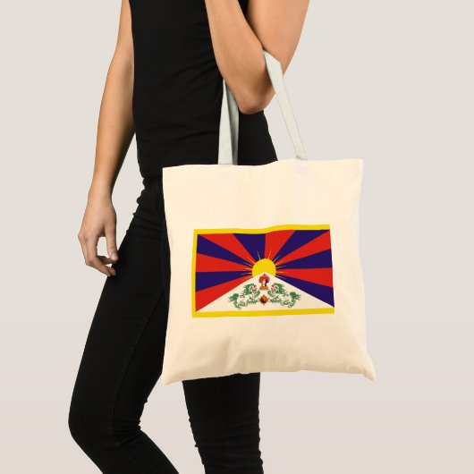 tibetvlag tote bag (Voorkant (product))