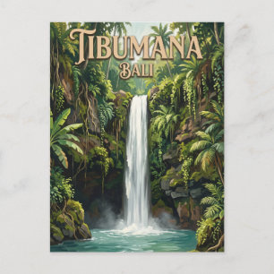Tibumana Waterval Bangli Indonesië Briefkaart