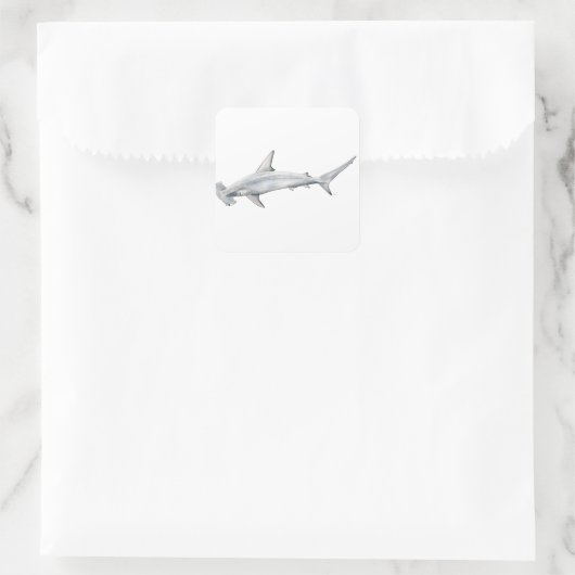 Tiburon martillo - Hamerhaai Vierkante Sticker (Tas)