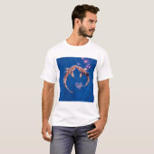 Tiburones blancos enamorados t-shirt (Voorkant volledig)
