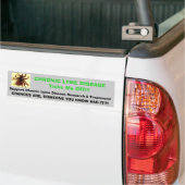 Tic, CHRONISCH LYME ZIEKTEIk ga weg!!!, Suppo... Bumpersticker (Op Truck)