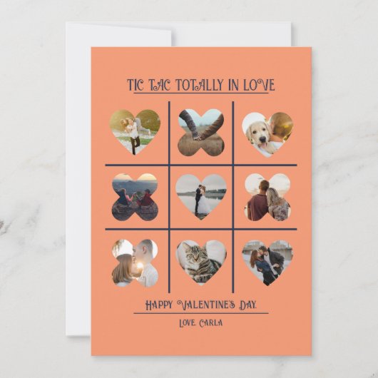 Tic Tac helemaal in Love Photo Valentijn Kaart (Voorkant)