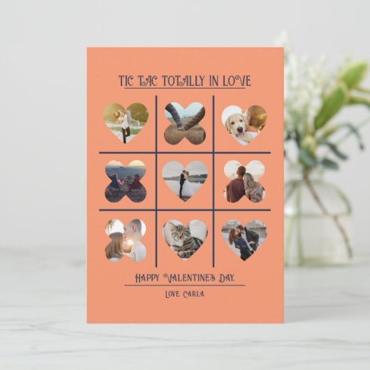 Tic Tac helemaal in Love Photo Valentijn Kaart (Staand voorkant)