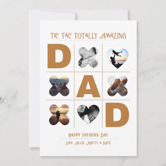 Tic Tac helemaal verbluffend pap Vaderdag Feestdagenkaart (Voorkant)