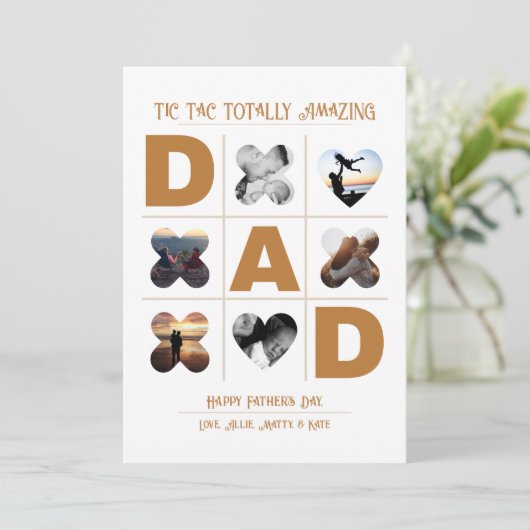Tic Tac helemaal verbluffend pap Vaderdag Feestdagenkaart (Staand voorkant)