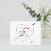Tic Tac Love Toe Briefkaart (Staand voorkant)