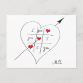 Tic Tac Love Toe Briefkaart (Voorkant)