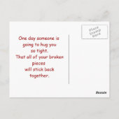 Tic Tac Love Toe Quote liefde Briefkaart (Achterkant)