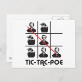 TIC-TAC-POE BRIEFKAART (Voorkant / Achterkant)