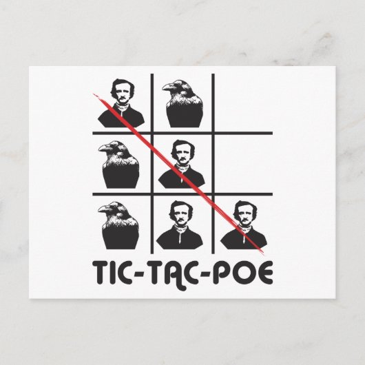 TIC-TAC-POE BRIEFKAART (Voorkant)