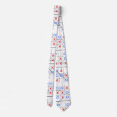 Tic tac-teen-patroon stropdas (Achterkant)