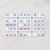 Tic tac-teen-patroon visitekaartje (Achterkant)