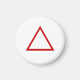 Tic Tac Toe 1-1/4-inch Fridge Magnet "Triangle"