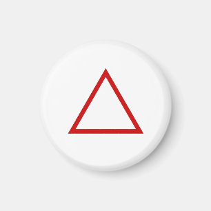 Tic Tac Toe 1-1/4" Koelkastmagneet "Driehoek" Magneet