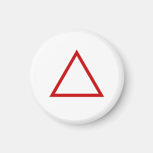 Tic Tac Toe 1-1/4" Koelkastmagneet "Driehoek" Magneet (Voorkant)