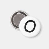 Tic Tac Toe 1-1/4" Koelkastmagneet "O" Magneet (Voorkant / Achterkant)