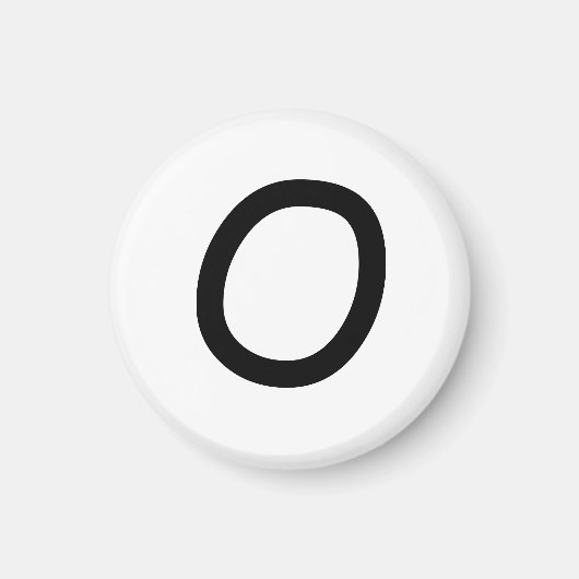 Tic Tac Toe 1-1/4" Koelkastmagneet "O" Magneet (Voorkant)