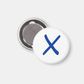 Tic Tac Toe 1-1/4" Koelkastmagneet "X" Magneet (Voorkant / Achterkant)