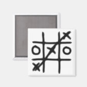 Tic Tac Toe - 3 in rij Magneet (Voorkant / Achterkant)