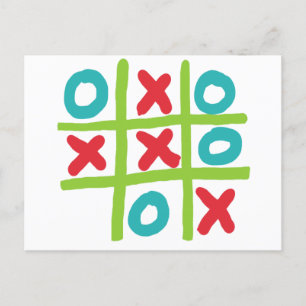 Tic-tac-toe Briefkaart
