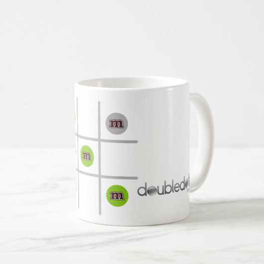 Tic Tac Toe Coffee Mok (Voorkant rechts)