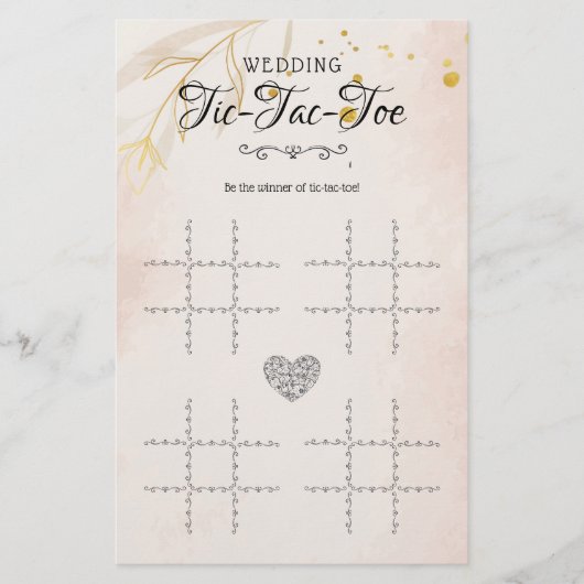 Tic-Tac-Toe Decoratief Tafel (Voorkant)