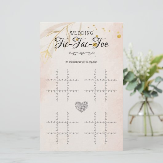 Tic-Tac-Toe Decoratief Tafel (Staand voorkant)