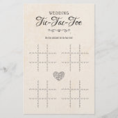 Tic-Tac-Toe Decoratief Tafel Rustic (Voorkant)