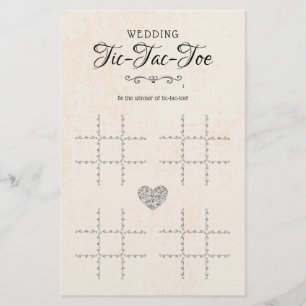Tic-Tac-Toe Decoratief Tafel Rustic