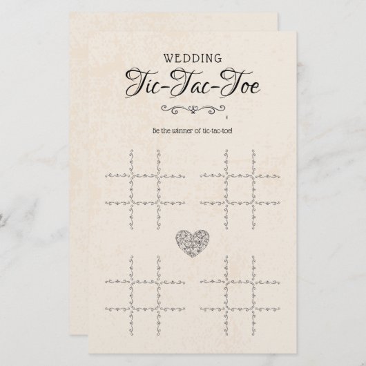 Tic-Tac-Toe Decoratief Tafel Rustic (Voorkant / Achterkant)