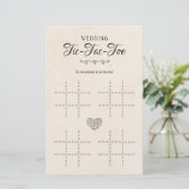 Tic-Tac-Toe Decoratief Tafel Rustic (Staand voorkant)