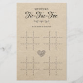 Tic-Tac-Toe Decoratief Tafel Rustic (Voorkant)