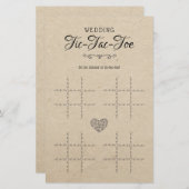 Tic-Tac-Toe Decoratief Tafel Rustic (Voorkant / Achterkant)
