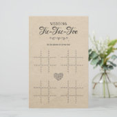 Tic-Tac-Toe Decoratief Tafel Rustic (Staand voorkant)