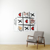 Tic-Tac-Toe familiefoto Wandkleed (In Situ (horizontaal))