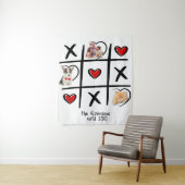 Tic-Tac-Toe familiefoto Wandkleed (In situ)