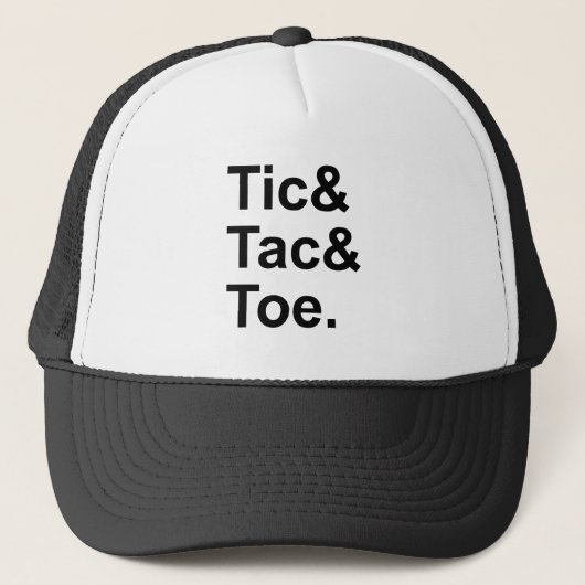 Tic Tac Toe | Fun Paper & Pencil Game Trucker Pet (Voorkant)