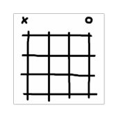 Tic Tac Toe Game versie 1 Rubberstempel (Afrduk)