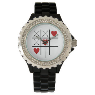 Tic Tac Toe Heart Horloge